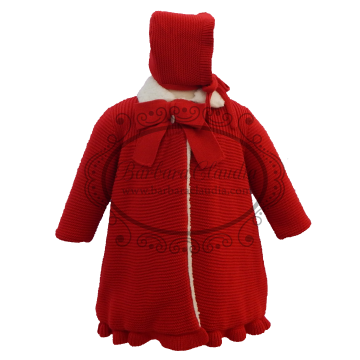 abrigo infantil rojo foque